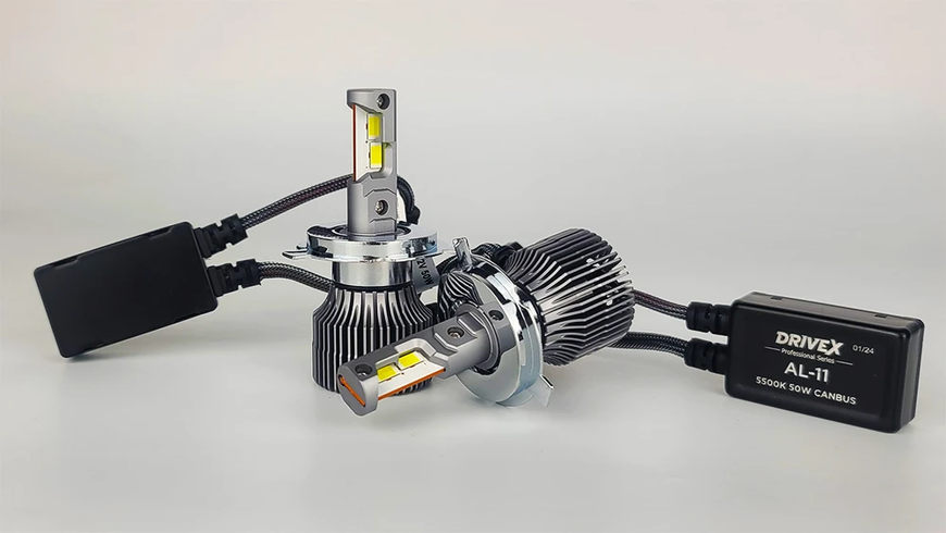 LED автолампи DriveX AL-11 H4 5.5K 50W 9-36V (9-48V) DR-00001287 2шт. фото.