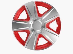 Колпаки R13 Elegant Esprit silver&red фото.