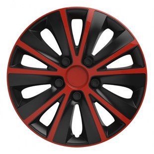 Колпаки R13 Elegant Rapid red&black фото.
