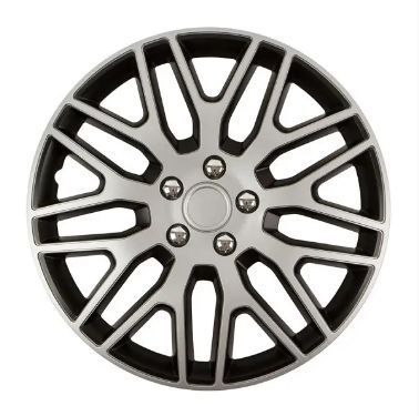 Ковпаки R15 Elegant Dakar silver&black фото.