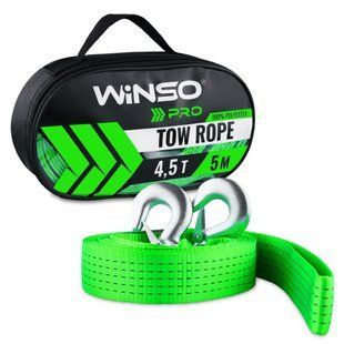 Буксирувальний трос з гаком 4.5 т 5 м Winso Pro 130450 фото.