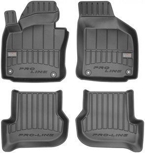 Килимки в салон гумові Frogum Pro-Line Skoda Octavia II, II RS, II Scout 2004-2013, VW Golf VI 2008-2012 фото.