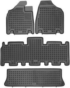 Килимки в салон гумові Rezaw-Plast Kia carnival II (с 2005г.) RP 201011 фото.